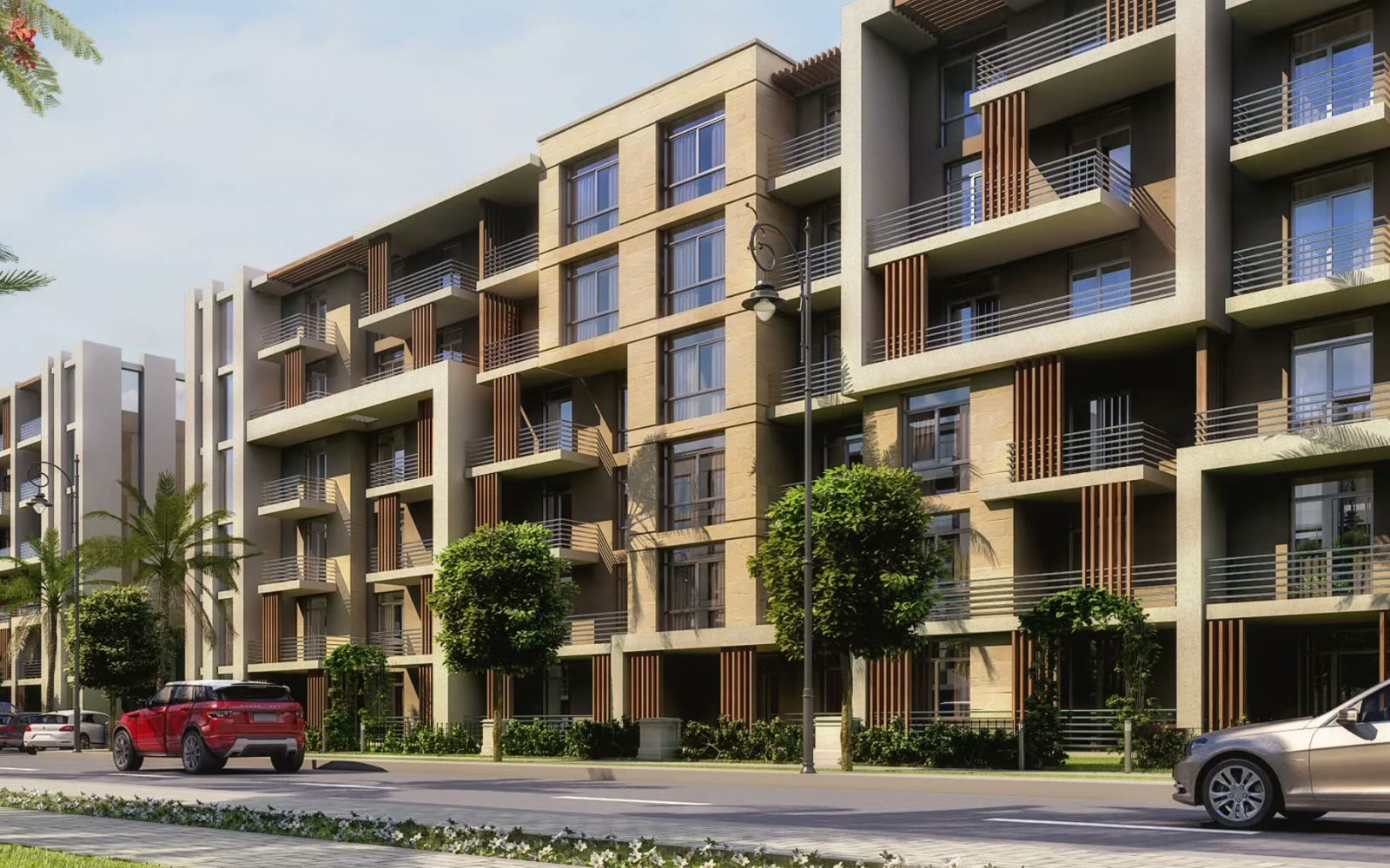 عمارات سكنية وشوارع داخل مشروع تاج سيتي